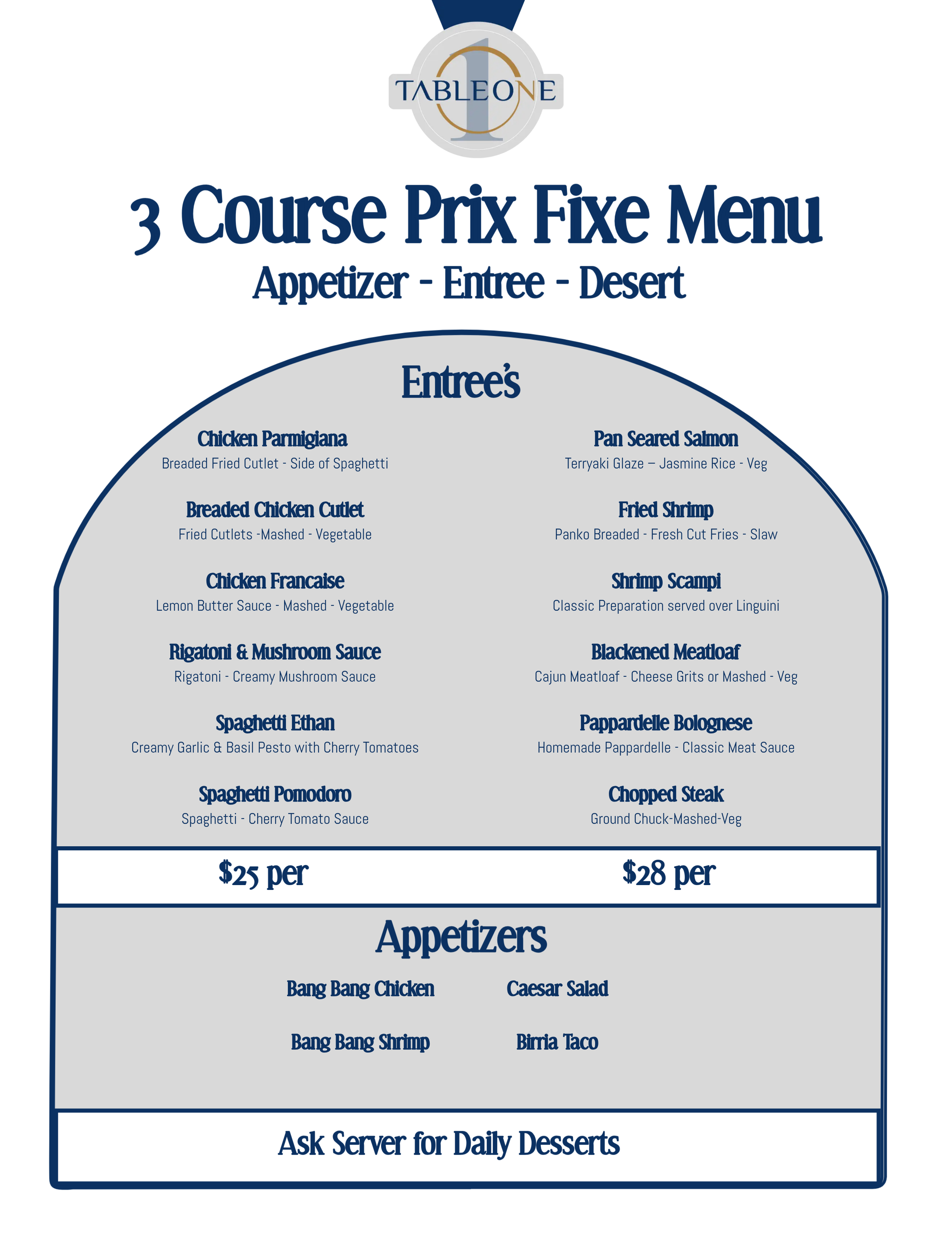 Prix Fixe